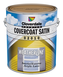 Новая акриловая краска премиум-класса для интерьера и экстерьера WeatherOne® CoverCoat от производителя Cloverdale 